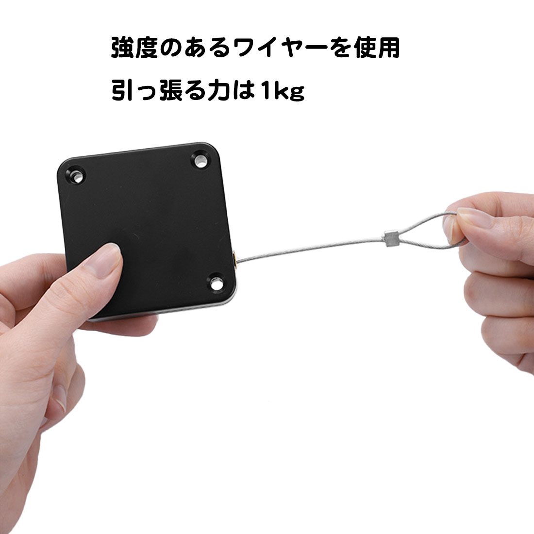 2個セット 汎用 ドアクローザー 取り付けビス 両面テープ付属 後付け 引力1kg 玄関ドア クローザー 軽量 小型 自動で閉まる 巻き取り リール 引戸クローザー 関連画像5