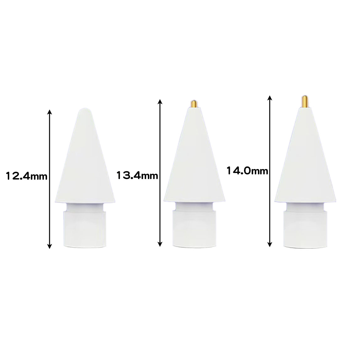 2個セット Apple Pencil用互換品 極細 ペン先 第1世代 第2世代 対応