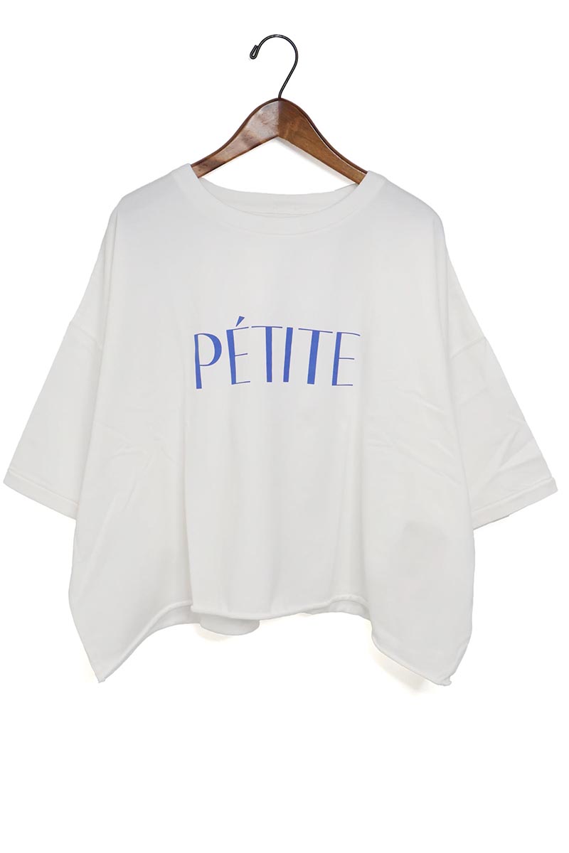 ☆レディース MICA&DEAL マイカ＆ディール "PETITE"ロゴプリントTシャツ 品番:0125209145【1枚までメール便配送可】【SALE】【10%OFF】