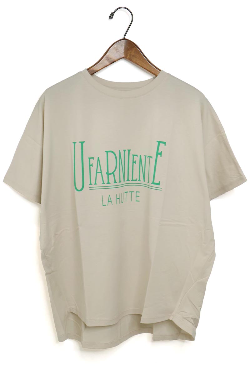☆MICA&DEAL マイカ＆ディール La Hutte×MICA&DEAL "UFARNIENTE"ロゴプリントT 品番:0125209153【1枚までメール便配送可】【SALE】【10%OFF】