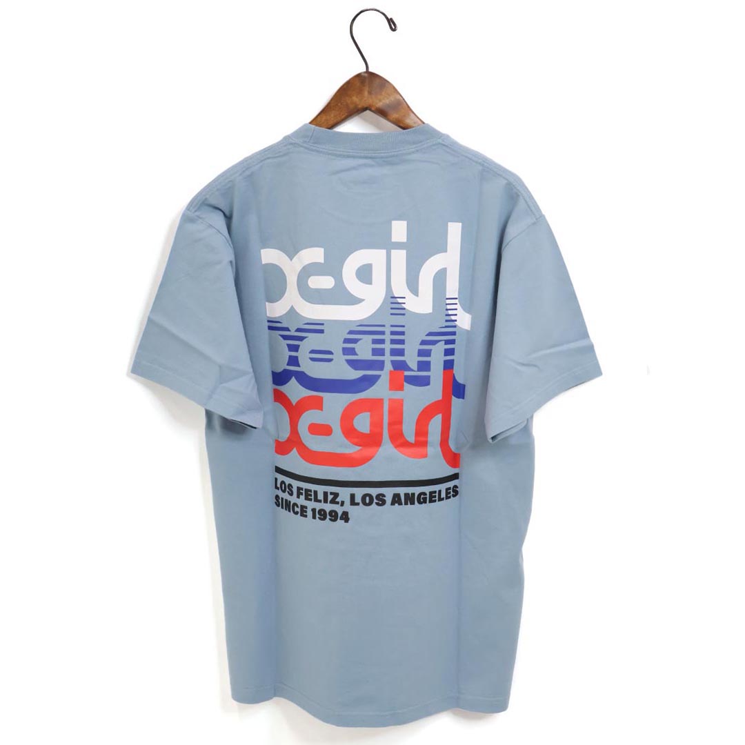 レディース/X-girl/エックスガール/TRIPLE MILLS LOGO S/S TEE/トリプルミルズロゴTシャツ/品番：105241011014/2024春夏【1枚までメール便可】｜star-bars｜03