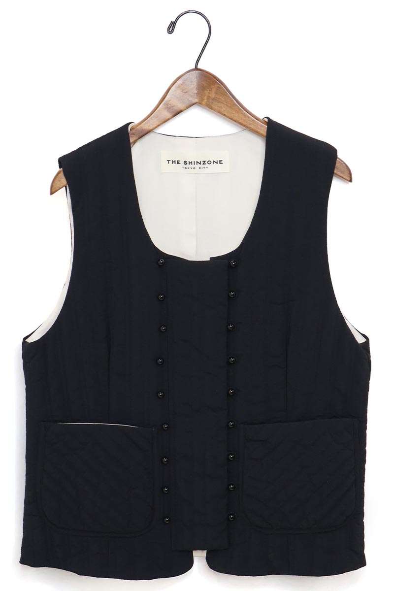 ☆レディース THE SHINZONE ザシンゾーン QUILTING VEST キルティングベスト 品番:24AMSJK07【SALE】【30%OFF】 24amsjk07-m1.jpg