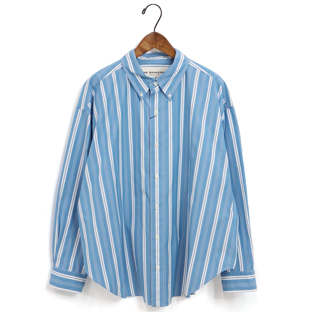 レディース/THE SHINZONE/ザシンゾーン/STRIPE DADDY SHIRT/ストライプダディシャツ/品番:24SMSBL04/2024春夏｜star-bars｜03