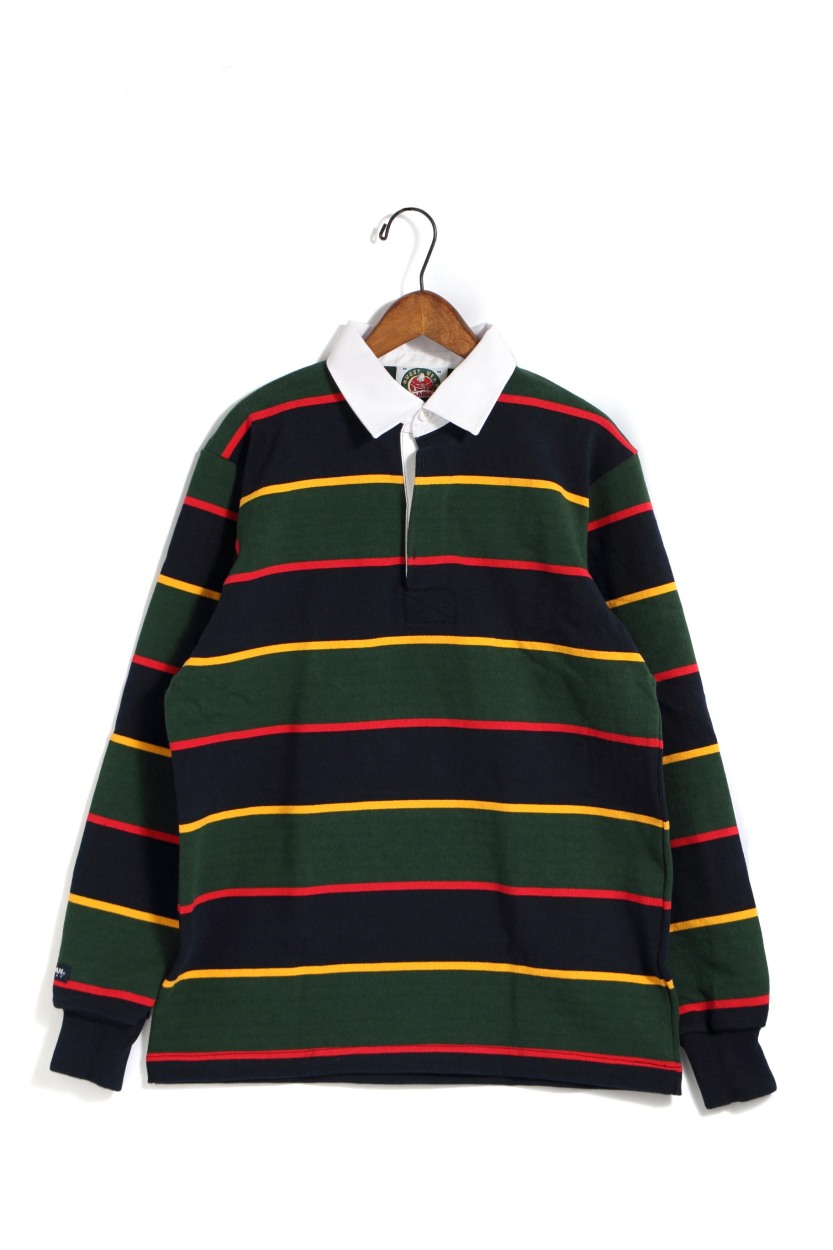 メンズ/BARBARIAN/バーバリアン/12oz HEAVY WEIGHT RUGBY SHIRT L/S/12オンスヘヴィーウェイト長袖 ラグビーシャツ/品番：GNBSS5 :gnbss5-sz:starbars Yahoo!店 - 通販 - Yahoo!ショッピング