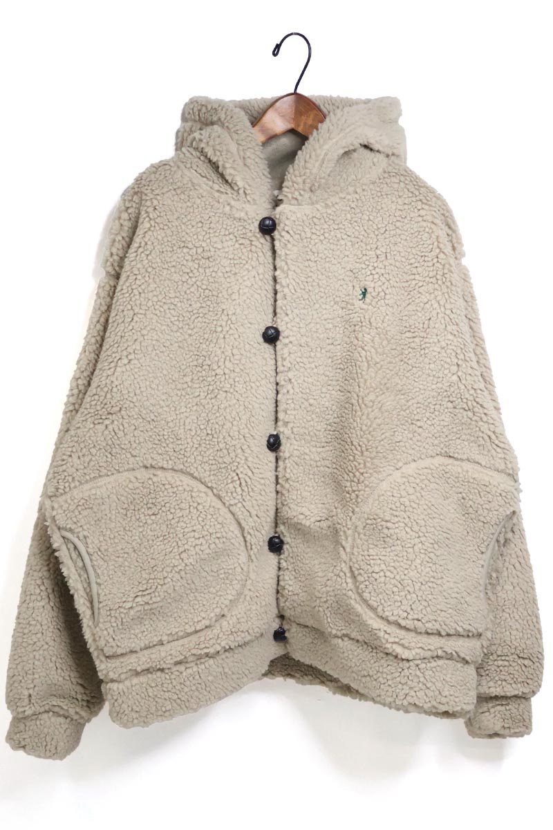 Gymphlex ジムフレックス　くるみボタン　ボア　フード　ジャケット GYMPHLEX（ジムフレックス） ☆メンズ くるみボタン フード ボア