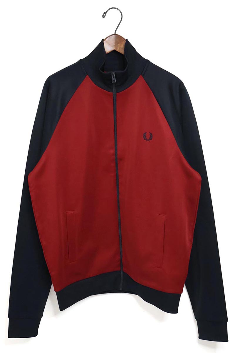 FRED PERRY 赤 ジップアップジャケット M FRED PERRY 赤 ジップアップジャケット M FRED PERRY 赤 ジップアップ