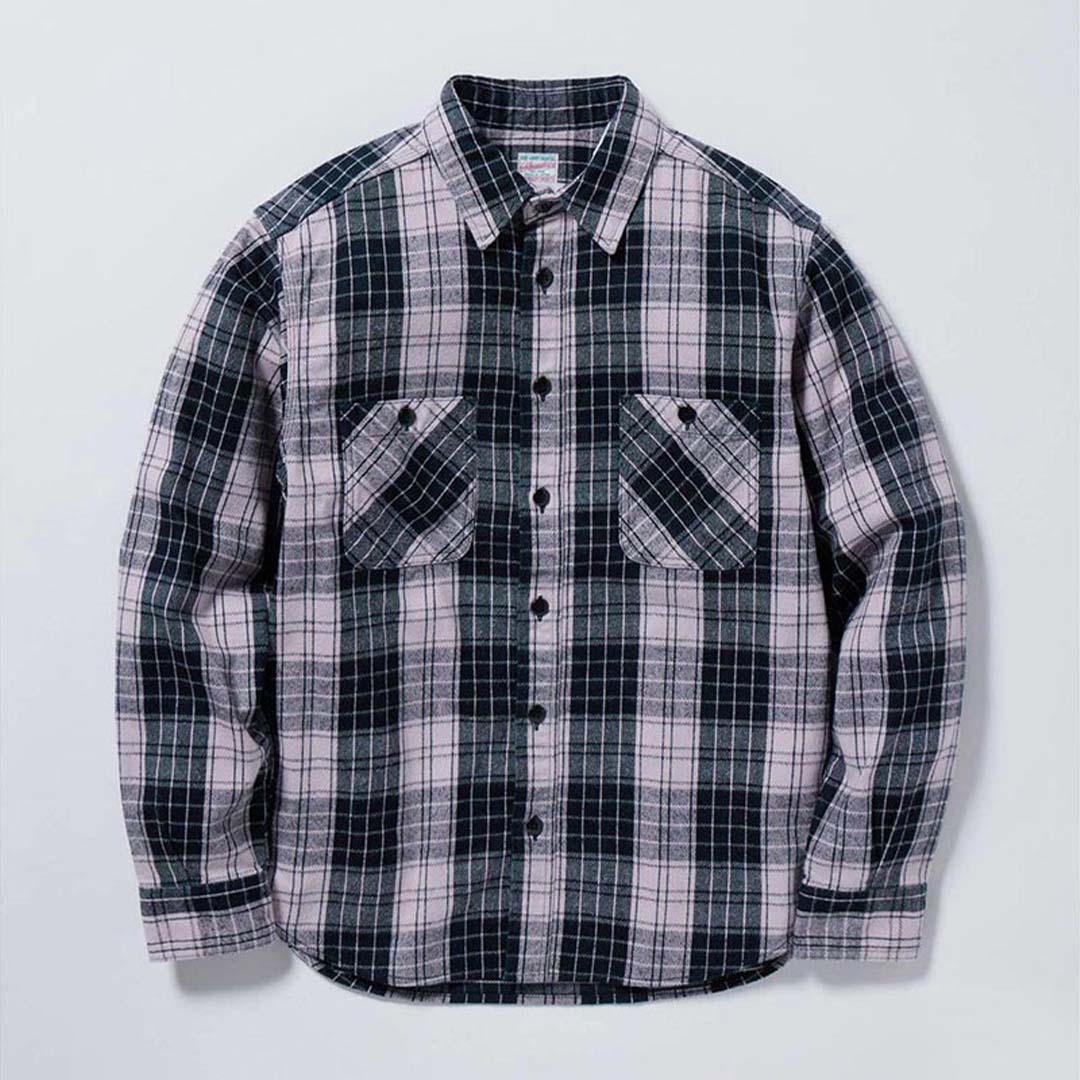 ☆メンズ/MOMOTARO JEANS/桃太郎ジーンズ/ORIGINAL TWILL CHECK SHIRT/オリジナルツイルチェックシャツ/品番:MXLS1002/2023秋冬【SALE】【20%OFF】｜star-bars｜02