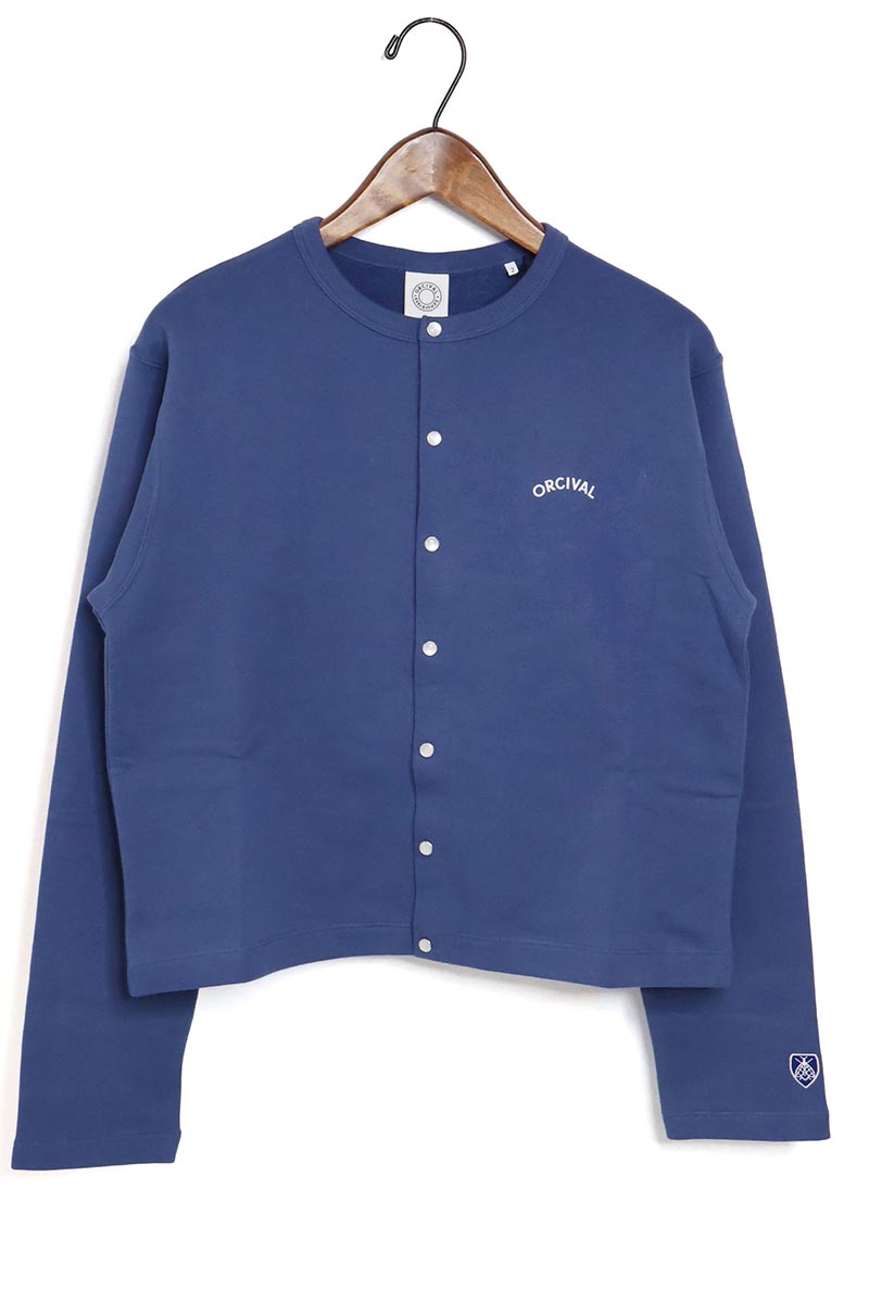 ☆レディース ORCIVAL オーシバル オーチバル  ライトフレンチテリー クルーネック カーディガン OR-C0435MAZ【SALE】【10%OFF】 ORCIVAL｜クルーネック カーディガン Light French Terry Crew
