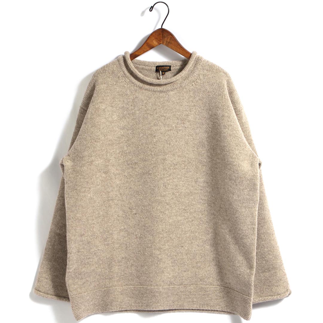 メンズ/A VONTADE/アボンタージ/Organic Wool Rollneck  Sweater/オーガニックウールロールネックセーター/日本製/品番:VTD-0131-22AW-KT