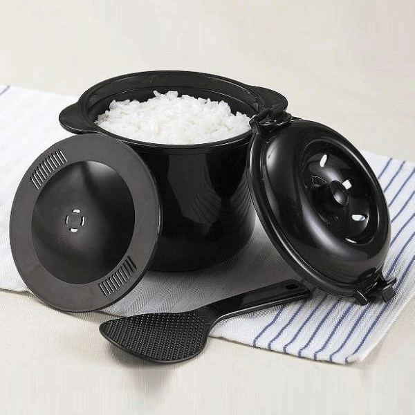 パール金属 おかゆ ご飯鍋 2合 炊き 電子 レンジ 対応 炊飯器 レシピ付き あじわい L-1805 w17b8b5 炊飯器 2合炊き 電子レンジ 専用炊飯器 備長炭入 ちびくろちゃん ご飯