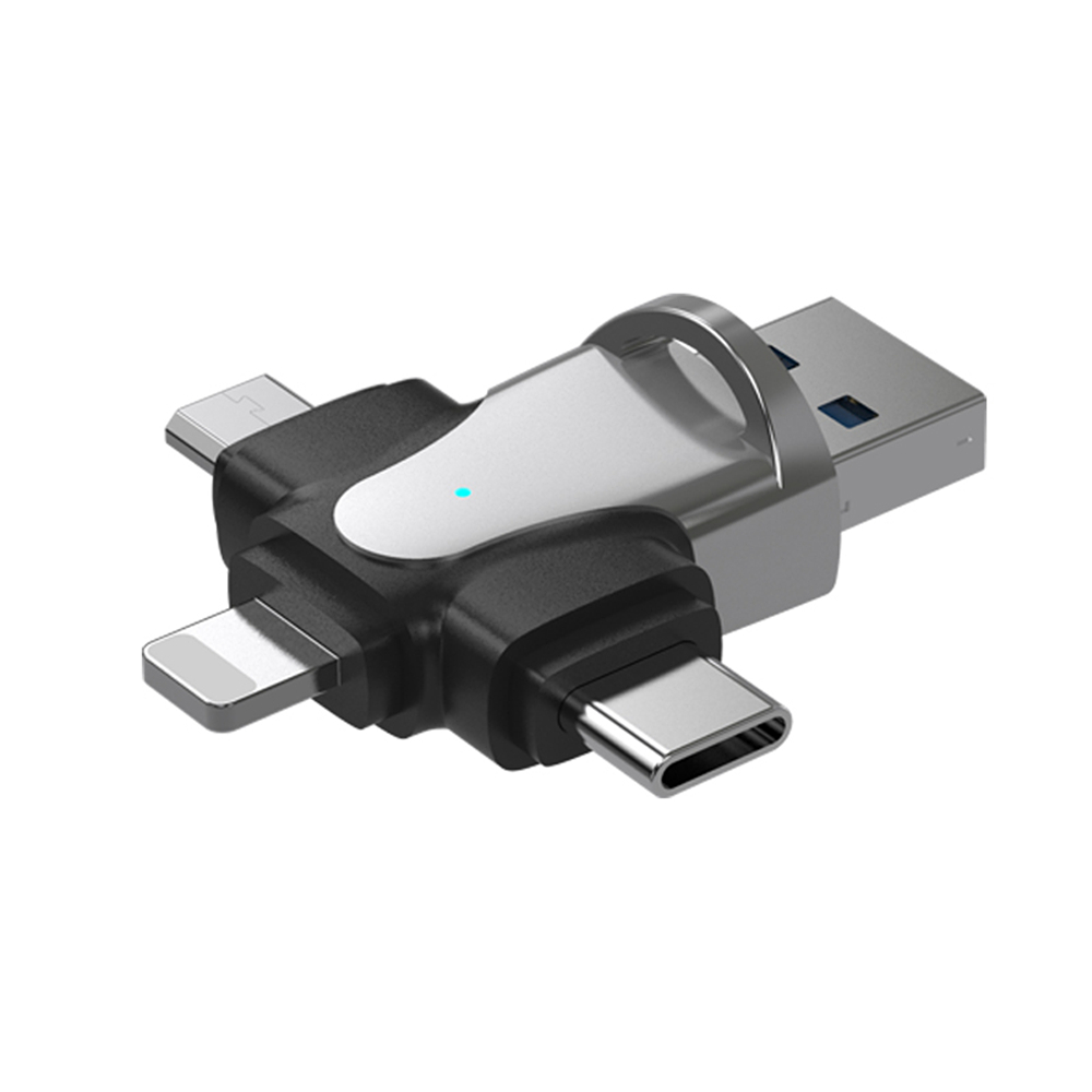 USB 変換 アダプタ Type-C microUSB iPhone microSDカード 変換コネクタ OTG対応 タイプC 充電 データ転送 microSDカードリーダー 軽量 携帯｜star-stores｜03