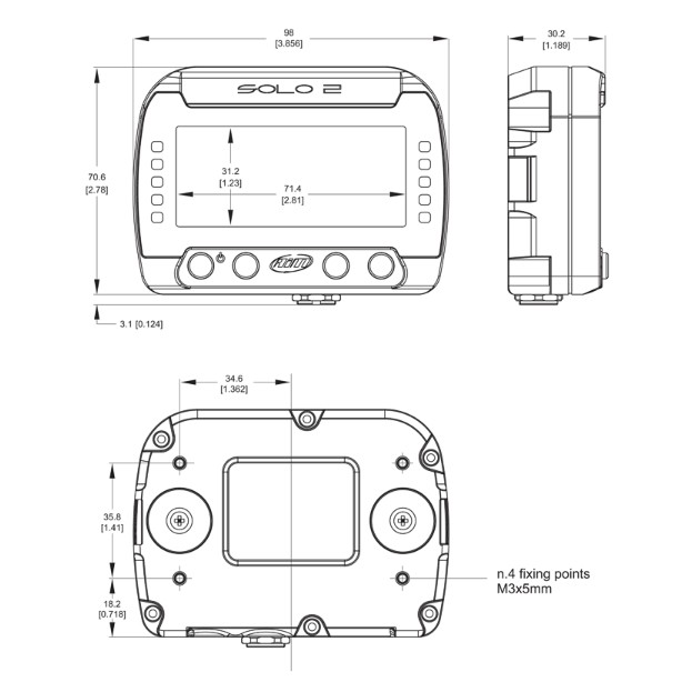 Aim SOLO2 GPSラップタイマー計測器 データーロガー 4輪/バイク/汎用 エーアイエム ソロ2 : aim-solo2 : Star5  スターファイブ - 通販 - Yahoo!ショッピング