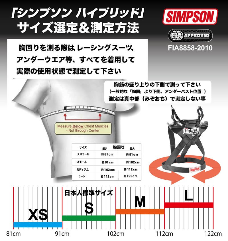 シンプソン ハイブリッド スポーツ FHRデバイス FIA 8858-2018公認