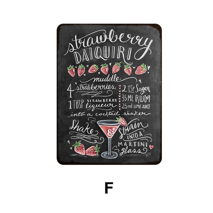 ブリキ看板 プレート 壁飾り カフェ バー 喫茶店 店舗 ビンテージ