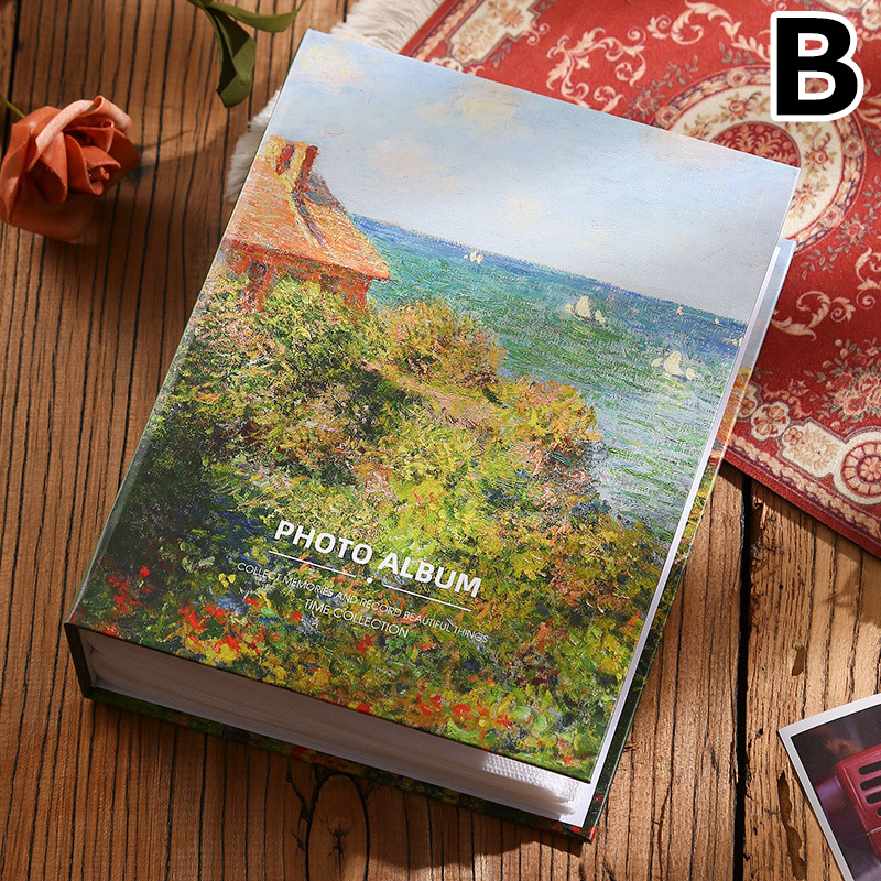 写真アルバム　L判　ゴッホ　フォトアルバム　ポケットアルバム　200枚収納　ゴッホ　収納写真サイズ　写真 収納　大容量アルバム　送料無料 |  | 02