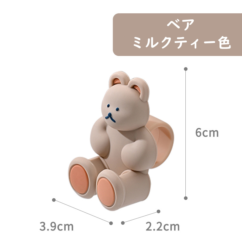 ドアレバークッション くま 熊 クマ ぶつかり防止  かわいい シリコン インテリア 子供部屋 雰囲気 壁の傷つき防止 おしゃれ 柔軟 送料無料 |  | 05