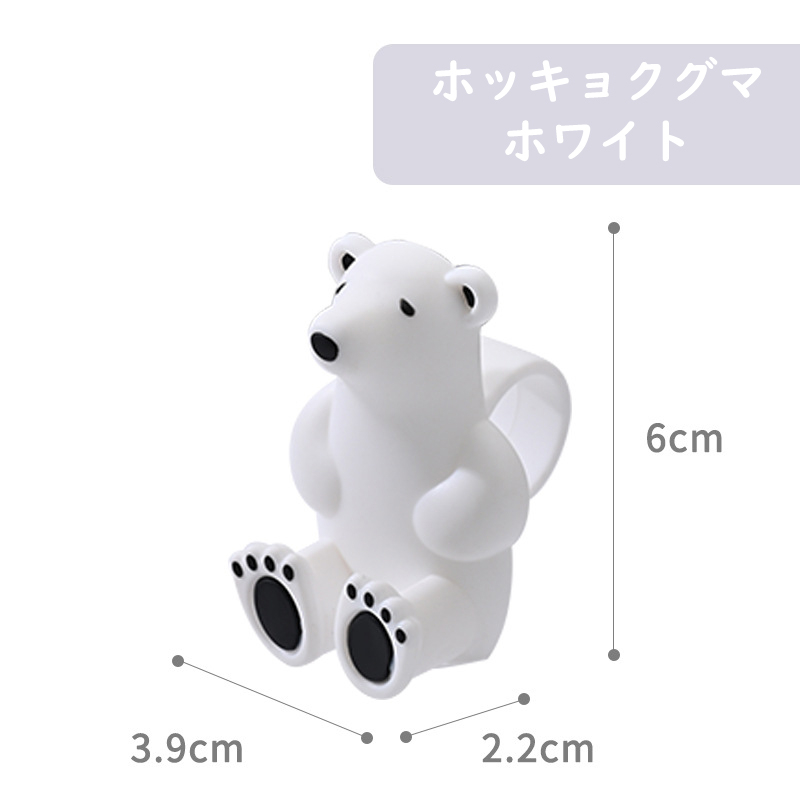 ドアレバークッション くま 熊 クマ ぶつかり防止  かわいい シリコン インテリア 子供部屋 雰囲気 壁の傷つき防止 おしゃれ 柔軟 送料無料 |  | 06