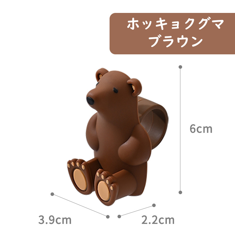 ドアレバークッション くま 熊 クマ ぶつかり防止  かわいい シリコン インテリア 子供部屋 雰囲気 壁の傷つき防止 おしゃれ 柔軟 送料無料 |  | 07