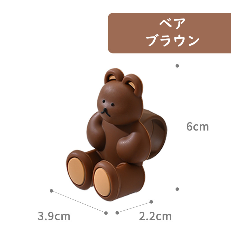 ドアレバークッション くま 熊 クマ ぶつかり防止  かわいい シリコン インテリア 子供部屋 雰囲気 壁の傷つき防止 おしゃれ 柔軟 送料無料 |  | 01