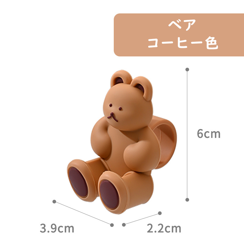 ドアレバークッション くま 熊 クマ ぶつかり防止  かわいい シリコン インテリア 子供部屋 雰囲気 壁の傷つき防止 おしゃれ 柔軟 送料無料 |  | 02
