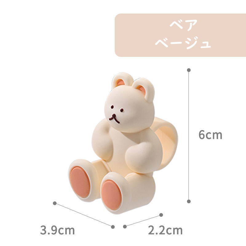 ドアレバークッション くま 熊 クマ ぶつかり防止  かわいい シリコン インテリア 子供部屋 雰囲気 壁の傷つき防止 おしゃれ 柔軟 送料無料 |  | 03