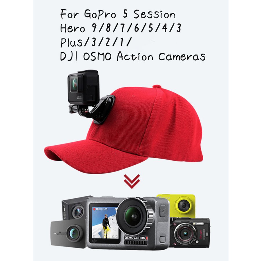 GoProキャップ  カメラ用キャップ 帽子 カメラ用帽子　カメラマウント付き　クイックリリースバックルマウント付き |  | 05