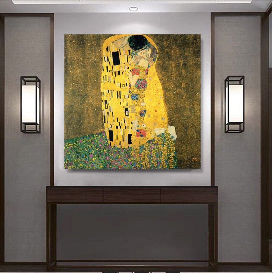 グスタフ クリムト 接吻 名画 絵画 インテリア 装飾 ホテル カフェ