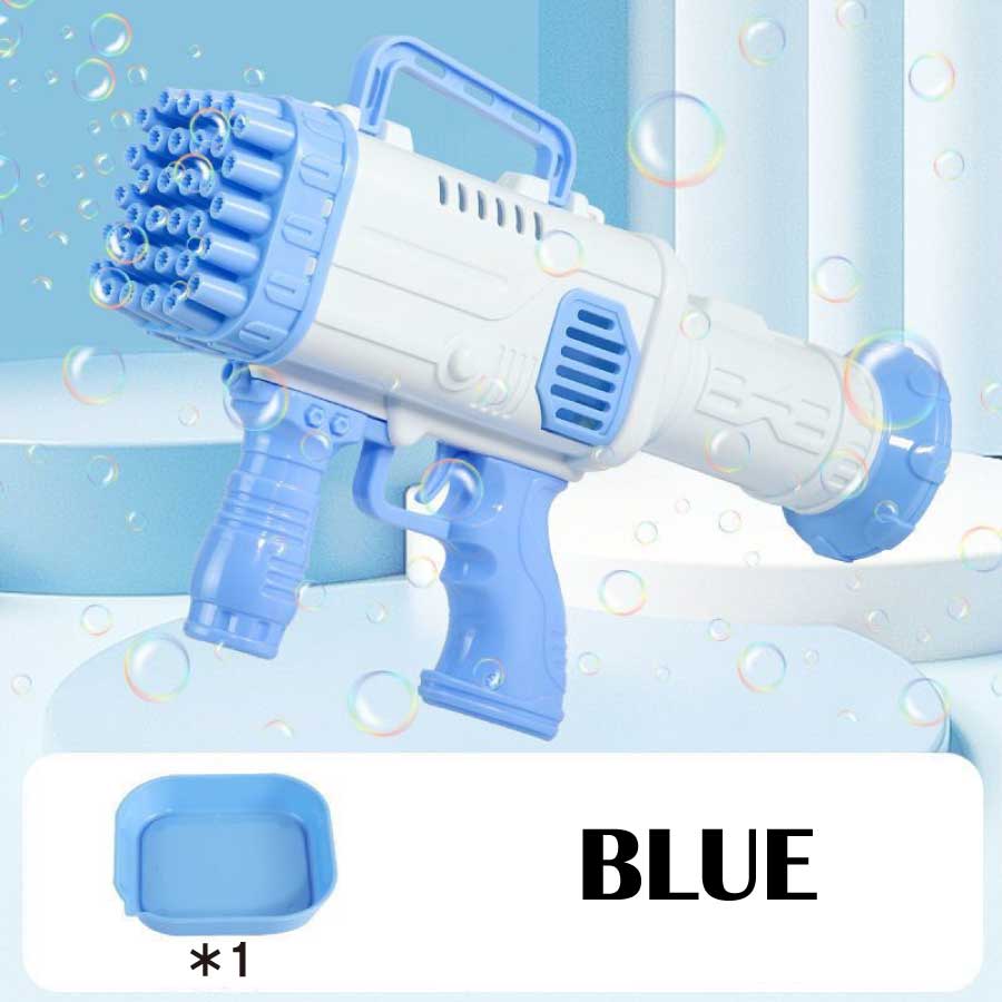 バブルガン シャボン玉 電動 バズーカ砲形 自動 バブルマシン 32穴