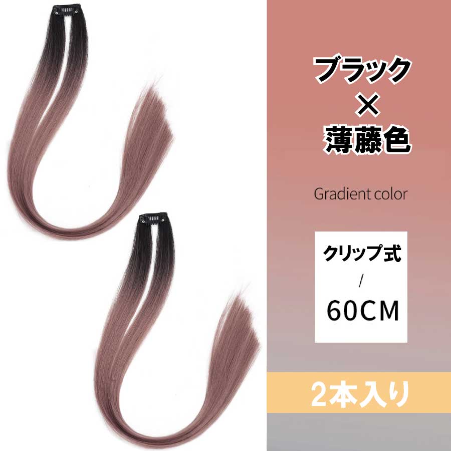 カラーエクステ エクステ ウィッグ グラデーション ワンタッチ