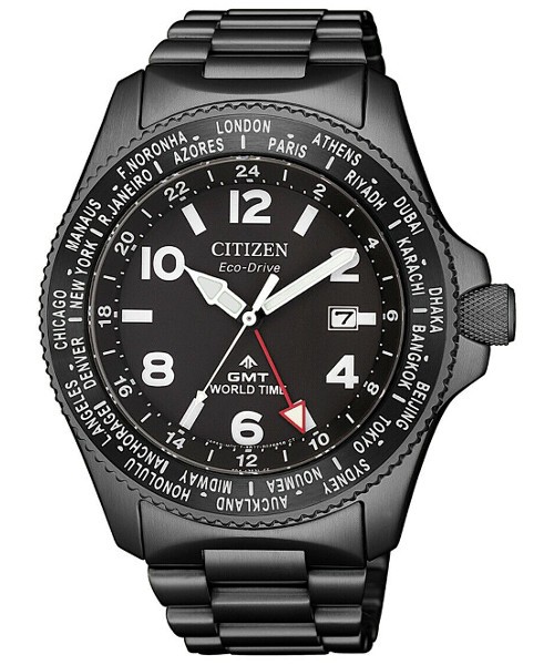 CITIZEN BJ7107-83E 逆輸入 シチズン エコドライブ GMT ワールドタイム メンズ 時計 ウォッチ ブラック : bj7107-83e  : レアウォッチの専門店スターマート - 通販 - Yahoo!ショッピング