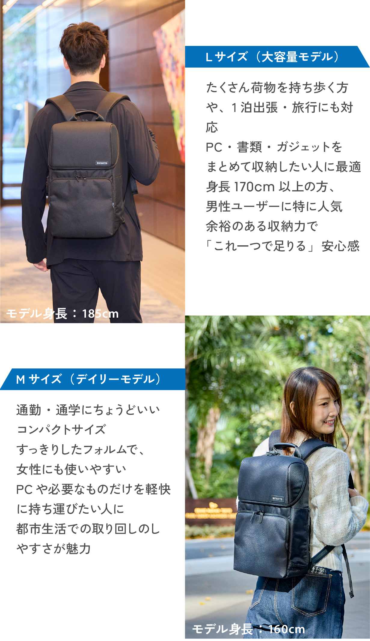 GABACK  ビジネスリュック スマホ収納 撥水 通勤 通学 大容量 メンズ レディース Mサイズ Lサイズ ブラック |  | 11