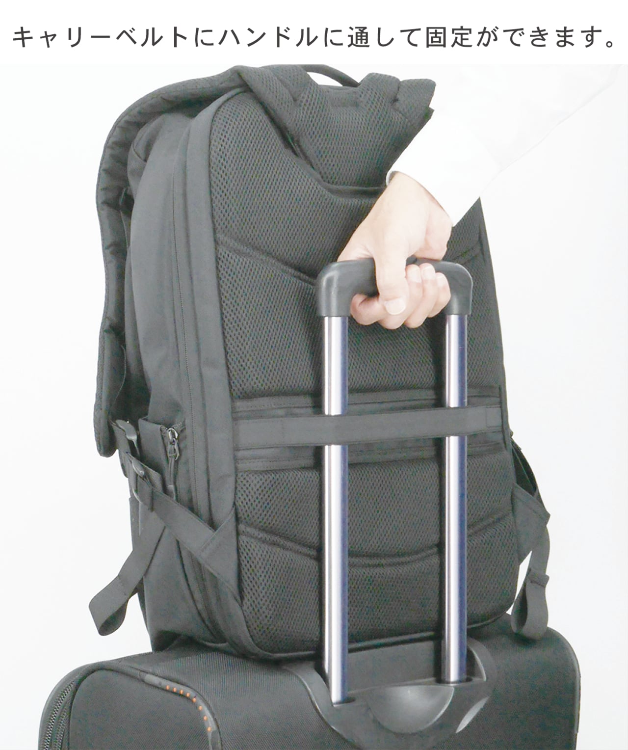 【新品未使用】BATEN TRAVEL リュック黒 重力40%カット機能】BATEN TRAVEL リュック メンズ