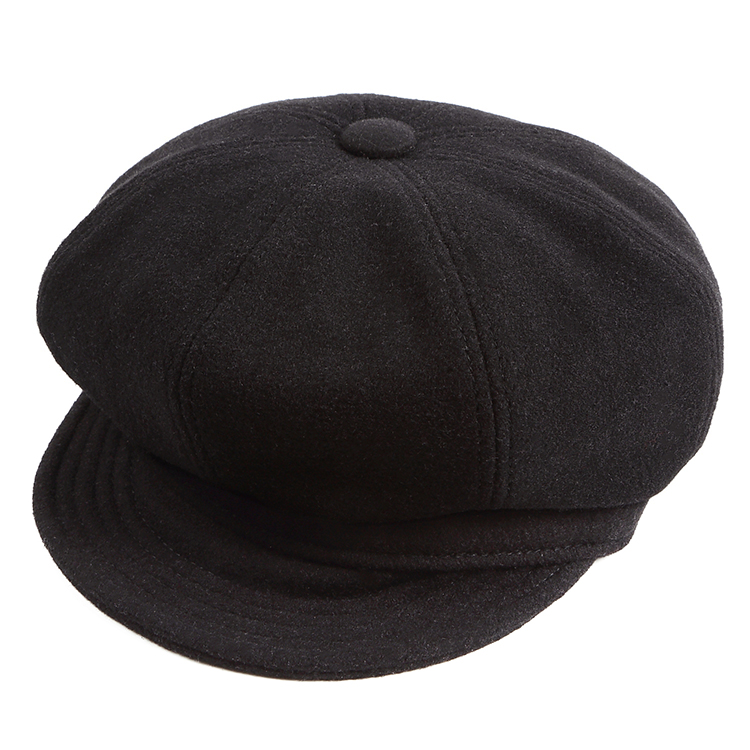 ニューヨークハット NEW YORK HAT キャスケット ブラック ウールメルトン Wool Spitfire #9055 / メンズ レディース 帽子｜state｜02