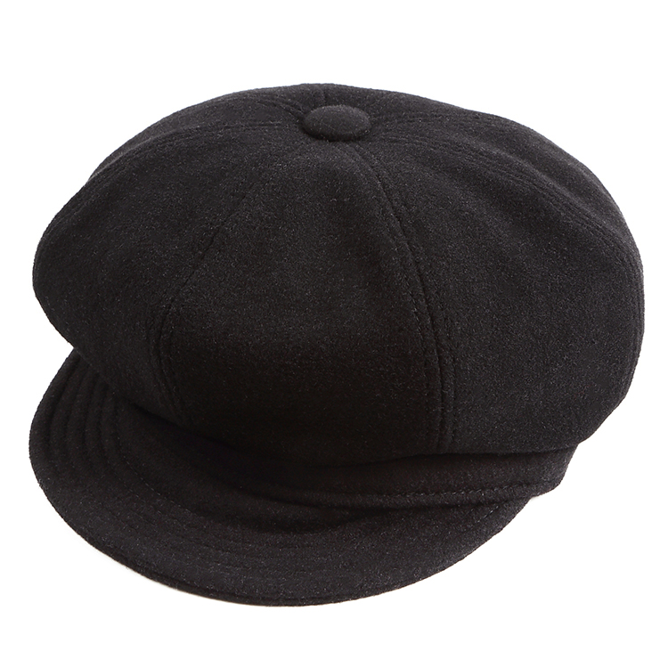 ニューヨークハット NEW YORK HAT キャスケット ブラック ウールメルトン Wool Sp...