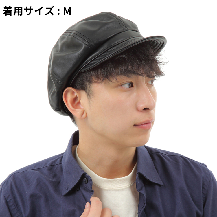 New York HatニューヨークハットNewYorkHat USA製 Lamba Newsboy 本革