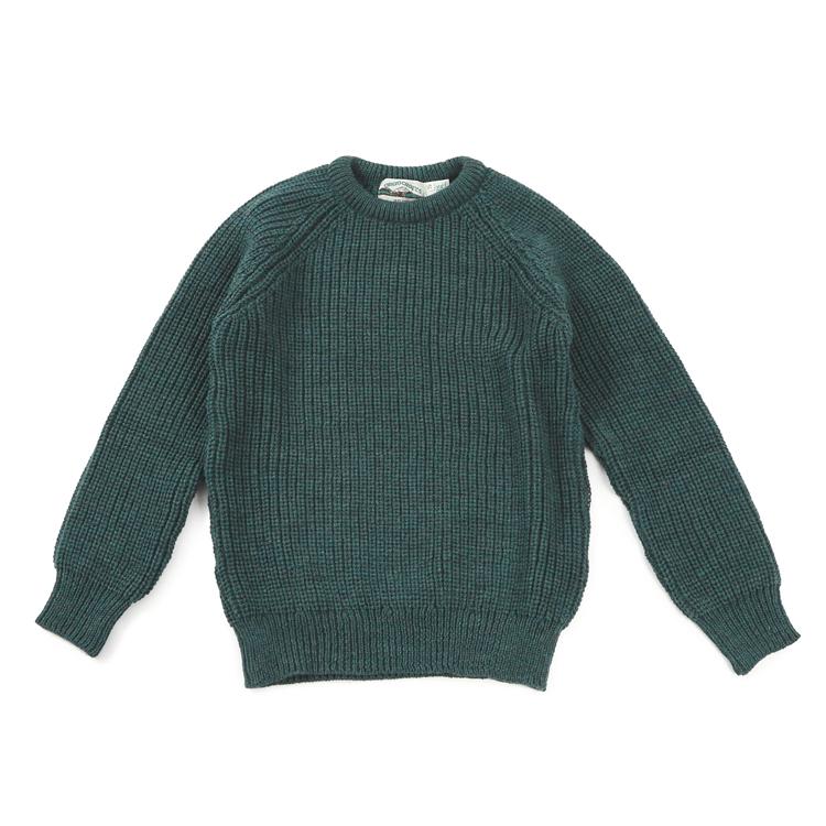 アランクラフト Aran Crafts クルーネック ウールニット フィッシャーマン セーター アイルランド製 / Fisherman Rib Sweater｜state｜04