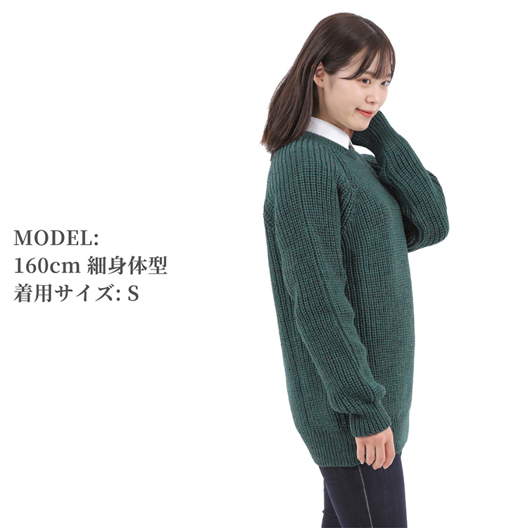 アランクラフト Aran Crafts クルーネック ウールニット