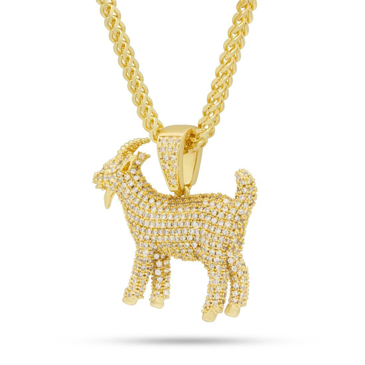 ゴールドネックレス キングアイス King Ice ビギー ノトーリアス Notorious B.I.G. メンズ / The GOAT Necklace｜state｜02