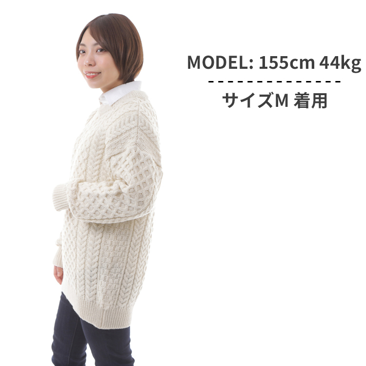 アランクラフト Aran Crafts クルーネック ウールニット セーター