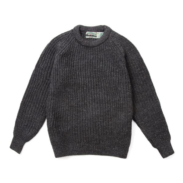 アランクラフト Aran Crafts クルーネック ウールニット フィッシャーマン セーター アイルランド製 / Fisherman Rib Sweater｜state｜02
