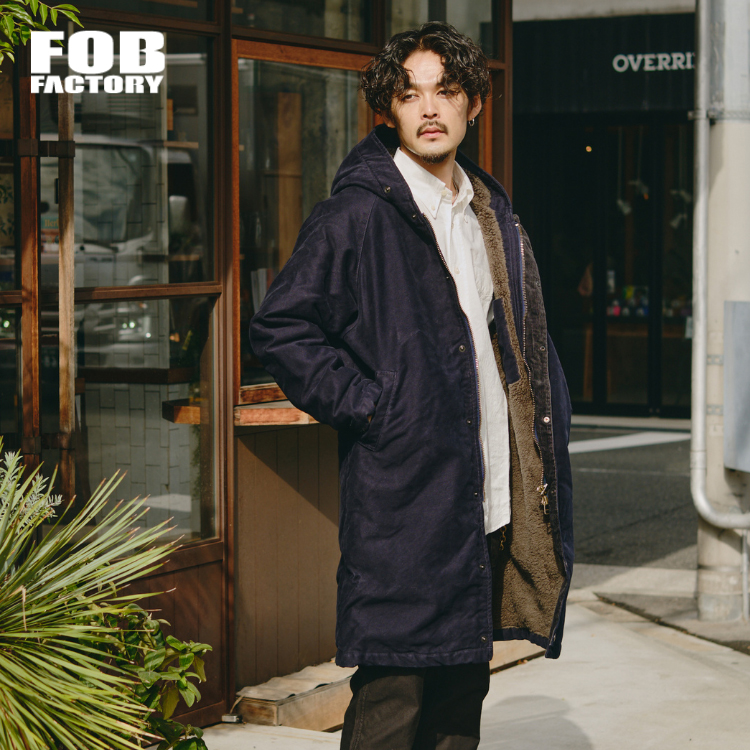 FOB FACTORY（エフオービーファクトリー） モールスキン フードコート