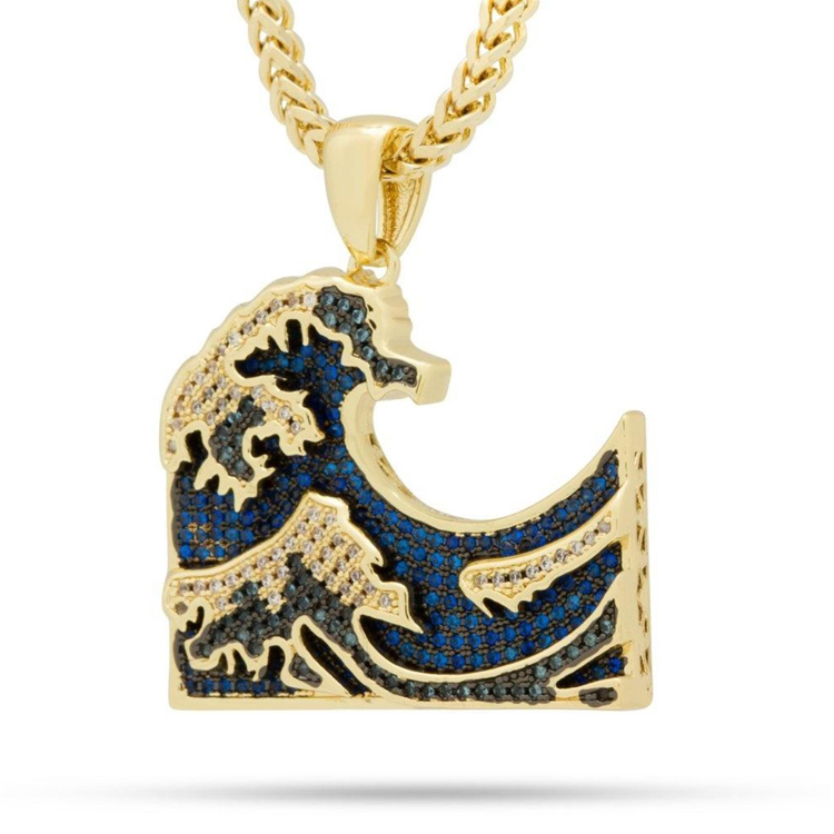 ネックレス キングアイス King Ice グレートウェーブ アクセサリー ペンダント 男性 メンズ The Great Wave Necklace｜state｜02