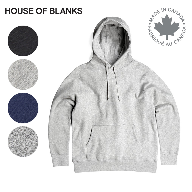 House Of Blanks ハウスオブブランクス プルオーバー スウェット パーカー カナダ製 Classic Hooded Pullover  Sweatshirt