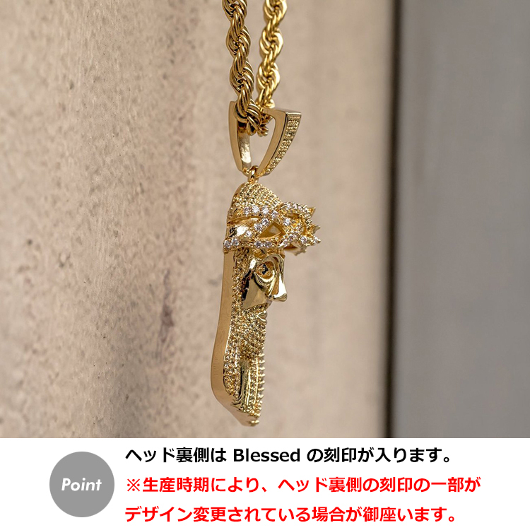 ネックレス Golden Gilt ゴールデンギルト ジーザスモチーフ ゴールド / XL Jesus Piece w/ Rope Necklace  送料無料