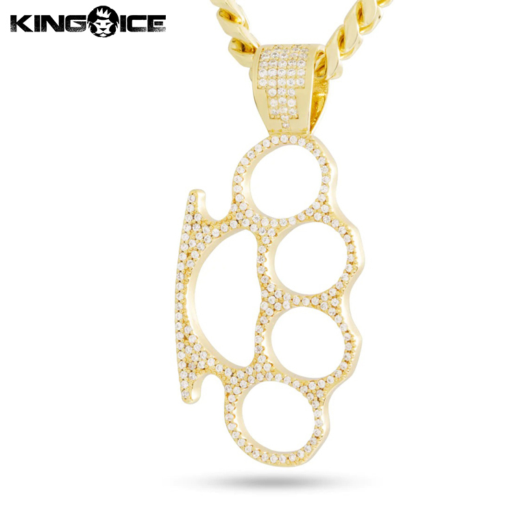 ゴールドネックレス King Ice キングアイス ナックルダスター メリケン