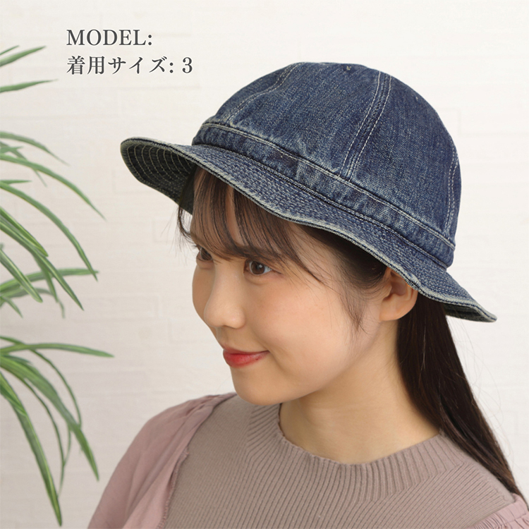 HIGHER ハイヤー セルヴィッジ デニムハット ユーズド加工 SELVEDGE DENIM HAT メンズ レディース ユニセックス 日本製 帽子