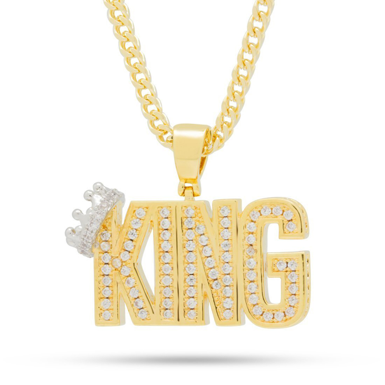 ゴールドネックレス キングアイス King Ice スヌープドッグ Snoop Dogg アクセサリー ペンダント / The Crowned King Necklace｜state｜02