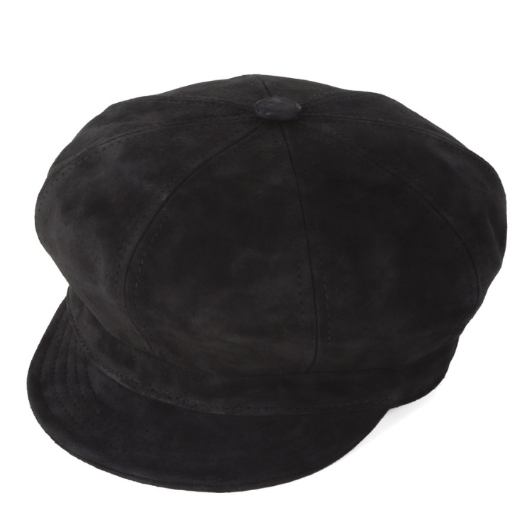 ニューヨークハット NEW YORK HAT キャスケット スウェード素材 ブラック Suede Spitfire #9260 メンズ レディース 帽子