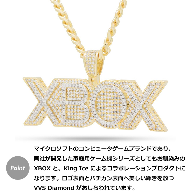 XBOX KING ICE ネックレス 14K ゴールド 公式アイテム SALE ネックレス キングアイス King Ice エックスボックス Xbox