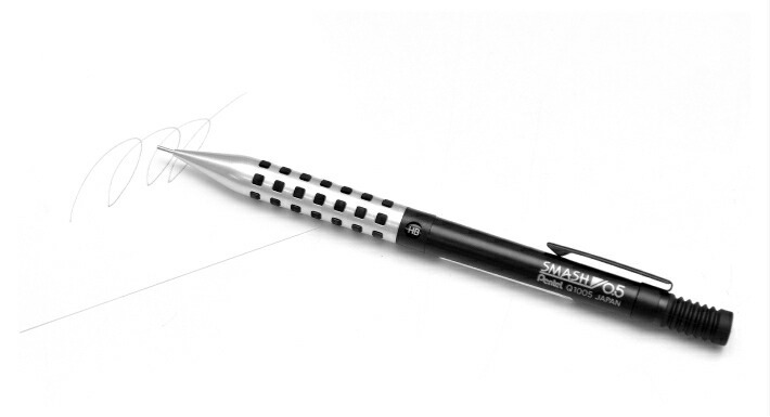 ぺんてる（Pentel） ペンテル限定スマッシュ シルバーブラック 0.5mm